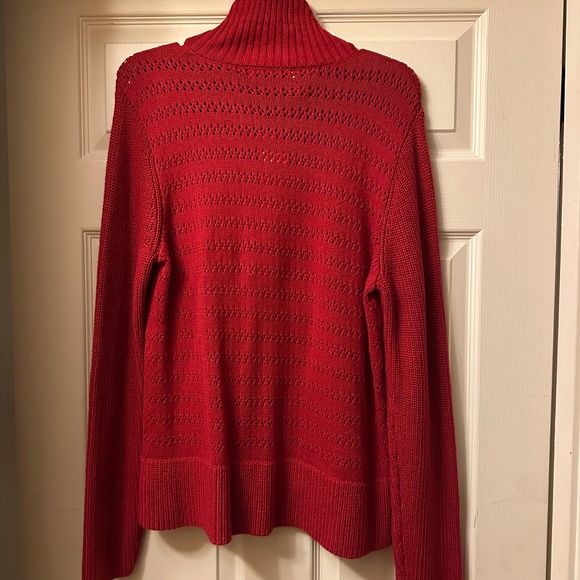 Jones New York || Size XL || Red Button Up Cardigan/Sweater || Cotton || NWT - Picture 2 of 2